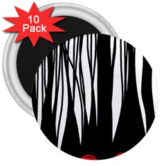 Black Forest 3  Magnets (10 Pack)  by Valentinaart