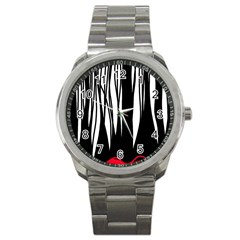 Black Forest Sport Metal Watch by Valentinaart