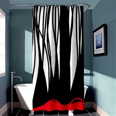 Black Forest Shower Curtain 36  X 72  (stall) 