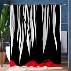 Black Forest Shower Curtain 60  X 72  (medium) 