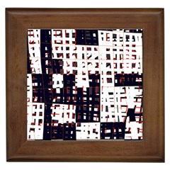 Abstract City Landscape Framed Tiles by Valentinaart