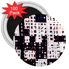 Abstract City Landscape 3  Magnets (100 Pack)