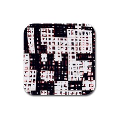 Abstract City Landscape Rubber Square Coaster (4 Pack) 