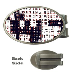 Abstract City Landscape Money Clips (oval) 