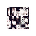 Abstract city landscape Square Magnet Front