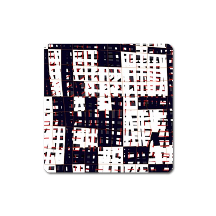 Abstract city landscape Square Magnet