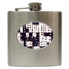 Abstract City Landscape Hip Flask (6 Oz)