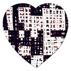 Abstract City Landscape Jigsaw Puzzle (heart)