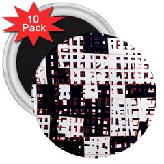 Abstract City Landscape 3  Magnets (10 Pack) 