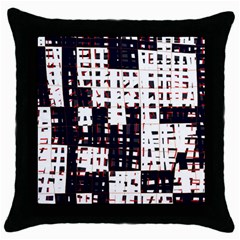 Abstract City Landscape Throw Pillow Case (black)