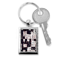 Abstract City Landscape Key Chains (rectangle) 