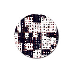 Abstract City Landscape Magnet 3  (round)