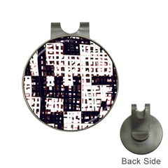 Abstract City Landscape Hat Clips With Golf Markers