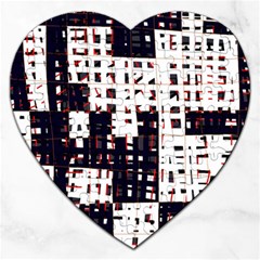 Abstract City Landscape Jigsaw Puzzle (heart) by Valentinaart