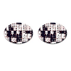 Abstract City Landscape Cufflinks (oval)