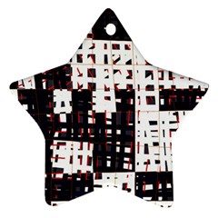 Abstract City Landscape Star Ornament (two Sides) 