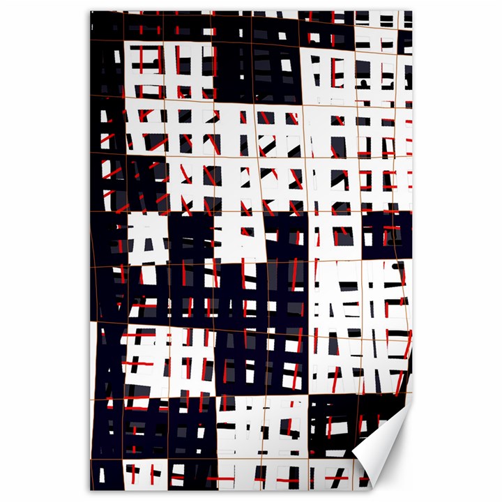 Abstract city landscape Canvas 24  x 36 