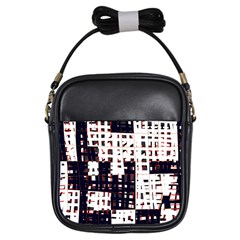 Abstract City Landscape Girls Sling Bags