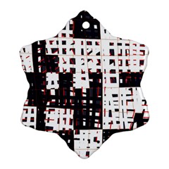 Abstract City Landscape Snowflake Ornament (2-side)