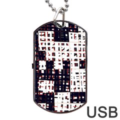 Abstract City Landscape Dog Tag Usb Flash (two Sides)  by Valentinaart