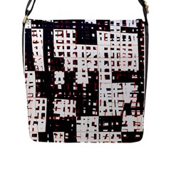 Abstract City Landscape Flap Messenger Bag (l) 