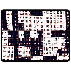 Abstract City Landscape Double Sided Fleece Blanket (large) 