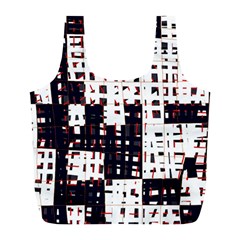 Abstract City Landscape Full Print Recycle Bags (l)  by Valentinaart