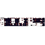 Abstract city landscape Flano Scarf (Large) Back