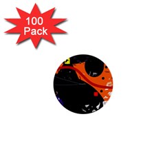 Orange Dream 1  Mini Buttons (100 Pack) 