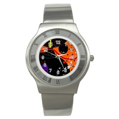 Orange Dream Stainless Steel Watch