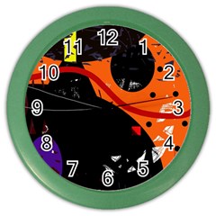 Orange Dream Color Wall Clocks