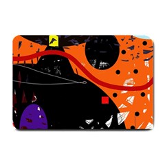 Orange Dream Small Doormat  by Valentinaart