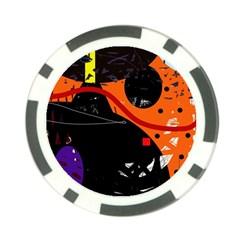 Orange Dream Poker Chip Card Guards