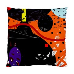 Orange Dream Standard Cushion Case (two Sides) by Valentinaart