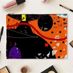 Orange Dream Cosmetic Bag (xl) by Valentinaart