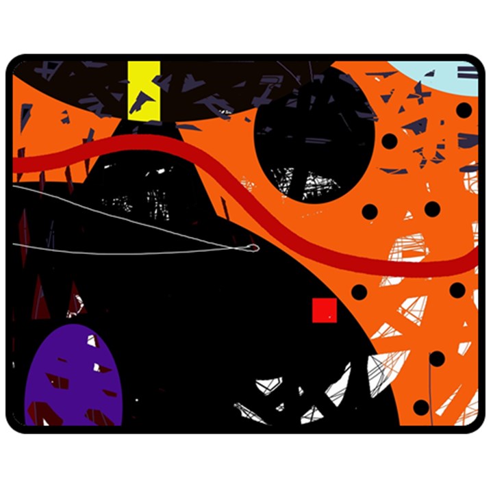 Orange dream Fleece Blanket (Medium) 