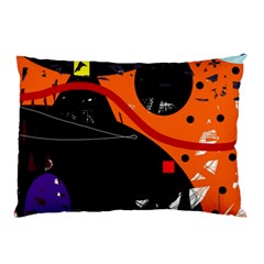 Orange Dream Pillow Case (two Sides) by Valentinaart