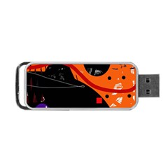 Orange Dream Portable Usb Flash (one Side)