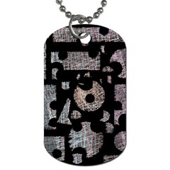 Elegant Puzzle Dog Tag (one Side) by Valentinaart