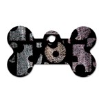 Elegant puzzle Dog Tag Bone (Two Sides) Front