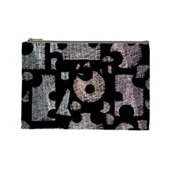 Elegant Puzzle Cosmetic Bag (large)  by Valentinaart