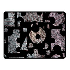 Elegant Puzzle Fleece Blanket (small) by Valentinaart