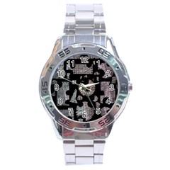 Elegant Puzzle Stainless Steel Analogue Watch by Valentinaart