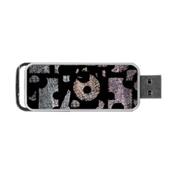 Elegant Puzzle Portable Usb Flash (one Side) by Valentinaart