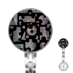 Elegant Puzzle Stainless Steel Nurses Watch by Valentinaart