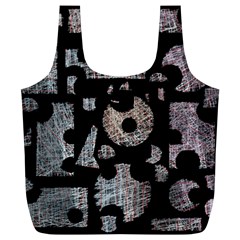 Elegant Puzzle Full Print Recycle Bags (l)  by Valentinaart