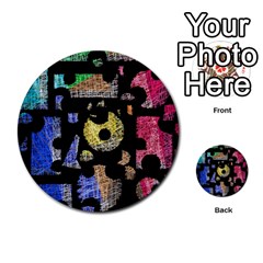 Colorful Puzzle Multi-purpose Cards (round) 