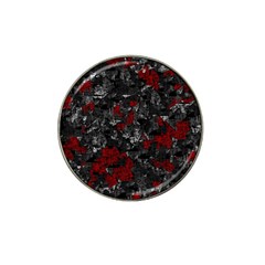 Gray And Red Decorative Art Hat Clip Ball Marker by Valentinaart