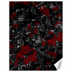 Gray And Red Decorative Art Canvas 12  X 16   by Valentinaart