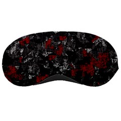 Gray And Red Decorative Art Sleeping Masks by Valentinaart